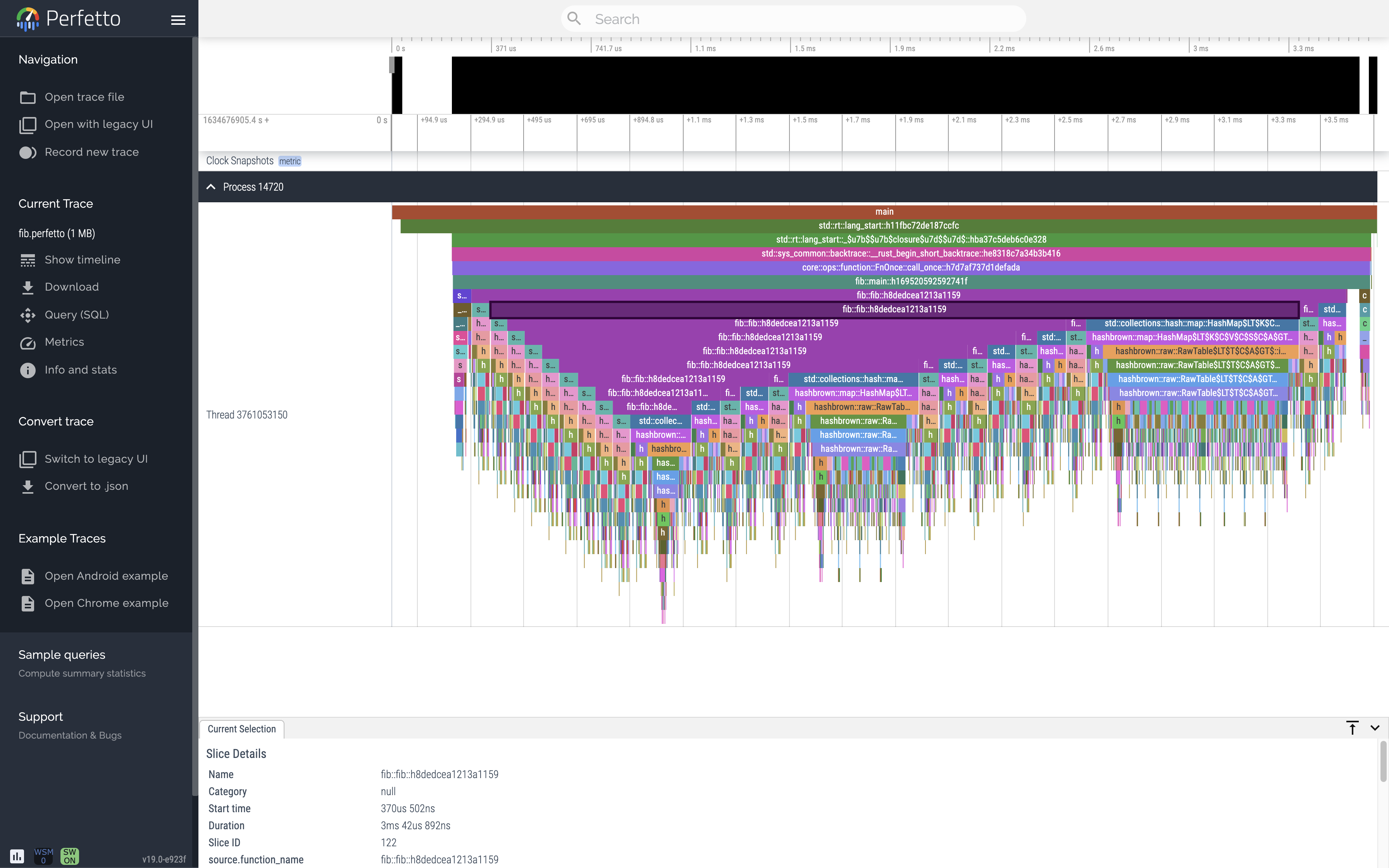 fib.rs with caching visualization